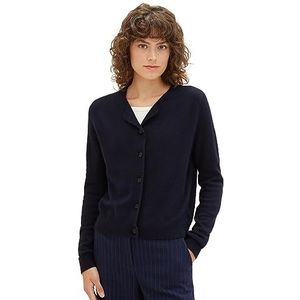 TOM TAILOR Gebreid vest voor dames, 10668 - Sky Captain Blue, 3XL