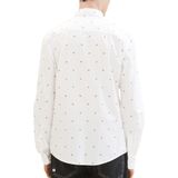 TOM TAILOR - 34830 - Overhemd - Wit en Zwart - Popeline - Lange Mouwen