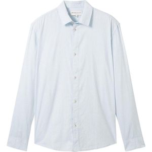 TOM TAILOR Denim Herenhemd, 34774 - Blue Herringbone Structure, XL