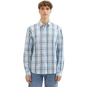 TOM TAILOR Denim Herenhemd, 34775 - Lichtblauw Multi Check, M