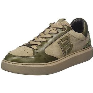 BAGATT Gindiaa sneakers voor dames, Taupe Dark Green, 40 EU