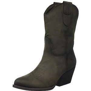 BAGATT Messina Western Boots voor dames, donkergroen, 39 EU, dark green, 39 EU
