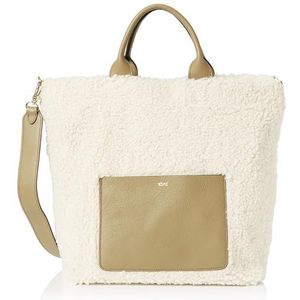 ABRO Shopper Raquel Big, unisex tas voor volwassenen, ivoor-Siena, Ivoor, Siena