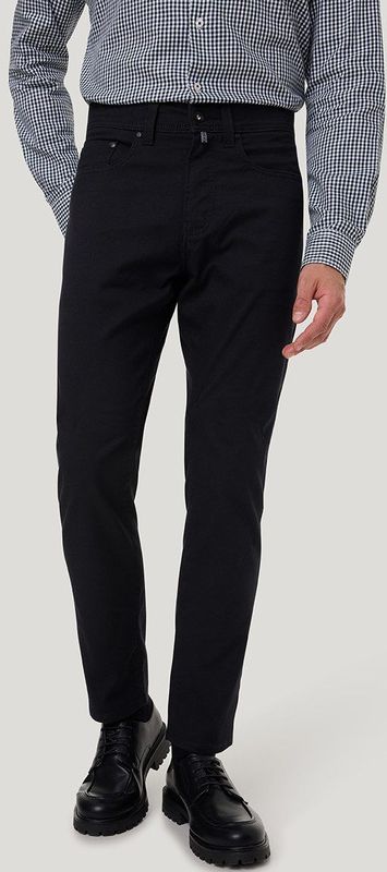 Pierre Cardin Broek zwart, Effen