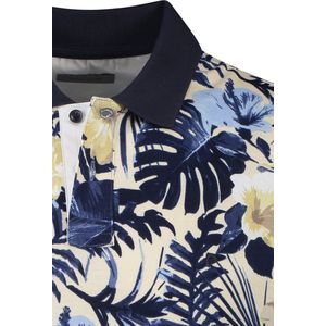 Pierre Cardin - Poloshirt - Donkerblauw Geprint - Katoen