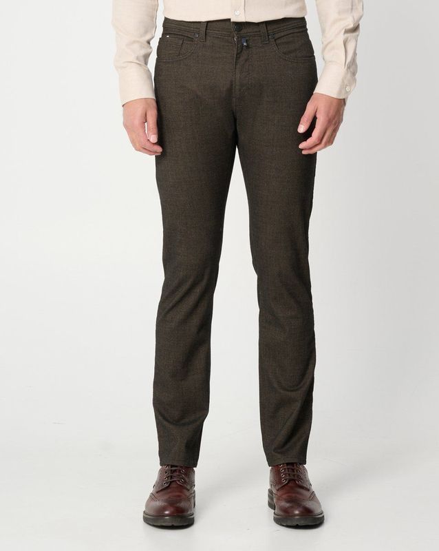 Pierre Cardin Katoenen 5-Pocket Bruin Lyon C3 34540.1050/8310