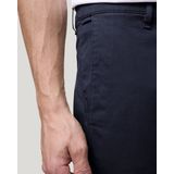 Chino - Marine - Katoen - Met Riemlussen en Steekzakken