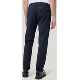 Chino - Marine - Katoen - Met Riemlussen en Steekzakken