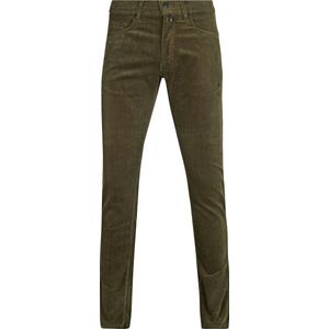 Pierre Cardin Broek Lyon Future Flex Corduroy Olijfgroen Heren - Jeans