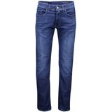 Denim - Effen - Blauw - Slimfit - Lang