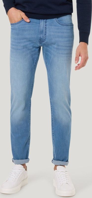 Pierre Cardin - Jeans Lyon - Lichtblauw - Katoen 89% - Heren