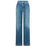 Mac - Jeans - Dames - Blauw - Katoen - Wide Leg Zomer Jeans
