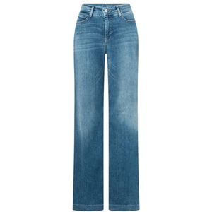 Mac - Jeans - Dames - Blauw - Katoen - Wide Leg Zomer Jeans