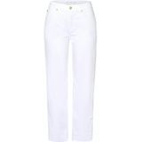 Mac - Straight Fit Jeans - Wit - Katoen - Polyester - Elastaan