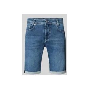 MAC - Jogn - Bermuda - Light Authentic Blue - Riemlussen, Steekzakken, 1-knoopsmodel, Ritssluiting
