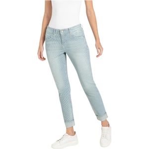 MAC - Slim Fit Jeans - Light Blue Denim - Cropped Lengte
