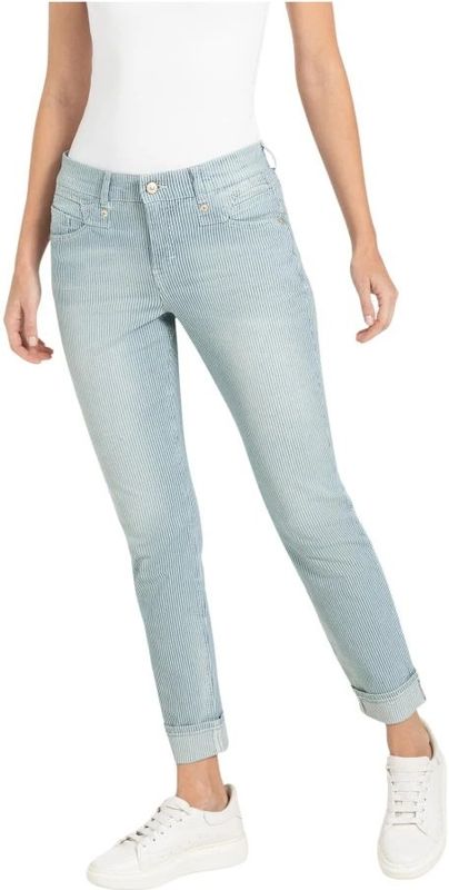 MAC - Slim Fit Jeans - Light Blue Denim - Cropped Lengte