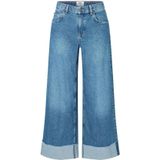 Mac - Wide-Leg Jeans - Blauw - Denim - Middelhoge Taille