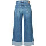 Mac - Wide-Leg Jeans - Blauw - Denim - Middelhoge Taille