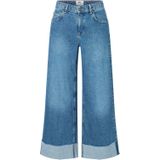 Mac - Wide-Leg Jeans - Blauw - Denim - Middelhoge Taille