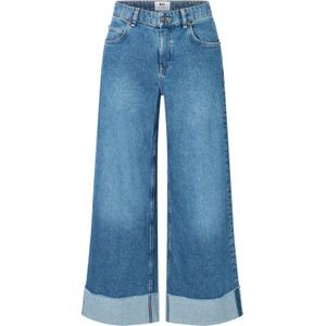 Mac - Wide-Leg Jeans - Blauw - Denim - Middelhoge Taille