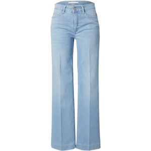 MAC - Jeans - Lichtblauw - Wide Leg - Mid Waist - Lang