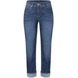Mac - Dames Jeans - Blauwe Wassing - Katoen - Rechte Pijp - Mid-Rise Taille