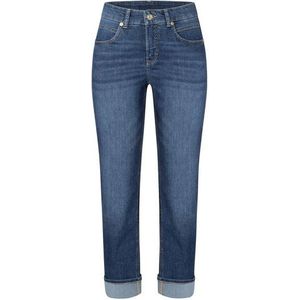 Mac - Dames Jeans - Blauwe Wassing - Katoen - Rechte Pijp - Mid-Rise Taille