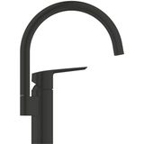 GROHE QuickFix Start eengreeps keukenmengkraan - hoge C-vormige uitloop - Matte Black