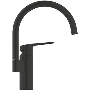 GROHE QuickFix Start eengreeps keukenmengkraan - hoge C-vormige uitloop - Matte Black