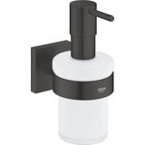 GROHE QuickFix Start Cube zeepdispenser met houder - 160 ml - Matte Black