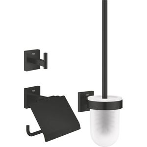 GROHE 411232430 Start Cube Accessory 3-in-1 toiletset 3 in 1, mat zwart