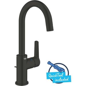 Grohe - QuickFix Start - Wastafelmengkraan - Mat Zwart - Keramische Technologie