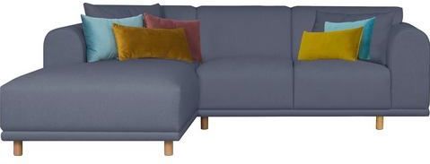 andas Ecksofa »Maroon L-Form«, in skandinavischem Design, mit losen Kissen