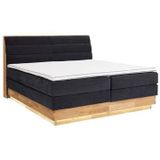 OTTO products Boxspringbett, LED-Beleuchtung, mit zertifizierten, recycelten Bezugsstoffen