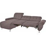 Places of Style Ecksofa "Manhattan L-Form", 2 Sitze mit elektrischer Relaxfunktion, verstellbare Armlehnen