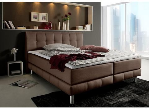 Places of Style Boxspringbett Cafone, inkl. Topper, 5 Breiten, 3 Matratzenarten und 3 Härtegraden wählbar