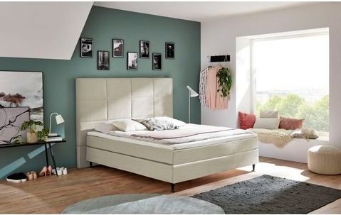 andas Boxspringbett "Linja", mit Hotelbett-Charakter, Komfortliegehöhe und Topper inklusive