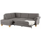 Home affaire Ecksofa "Borkum L-Form", mit Federkern, wahlweise mit Bettfunktion