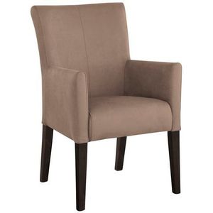 Home affaire Eetkamerstoel King Gestoffeerde stoel, fauteuil, massief houten frame