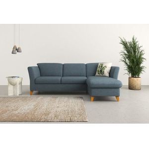 Home affaire Ecksofa "Trelleborg L-Form", Federkern-Polsterung, wahlweise mit Bettfunktion und Bettkasten