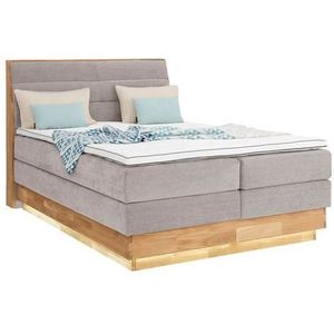 OTTO products Boxspringbett, LED-Beleuchtung, mit zertifizierten, recycelten Bezugsstoffen