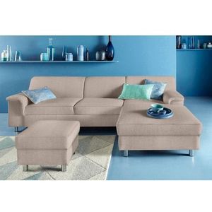 INOSIGN Ecksofa »Jamie, modern und elegant, Fußhöhe 9cm, L-Form,«, wahlweise mit Bettfunktion