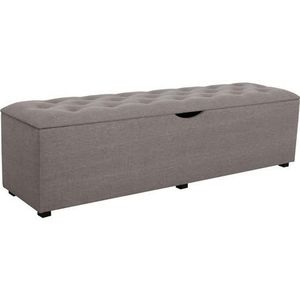 Places of Style Hockerbank »Knobbed«, Hockerbank mit Stauraum, Breite 120 cm und 160 cm
