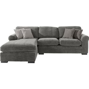Home affaire Ecksofa »Broughton L-Form«, weicher Sitzkomfort, incl. 4 Zierkissen, Keder