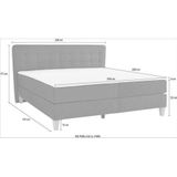 Home affaire Boxspringbett »Ascola«, incl. Topper, 5, Breiten, 3 Ausführungen, 2 Härtegrade