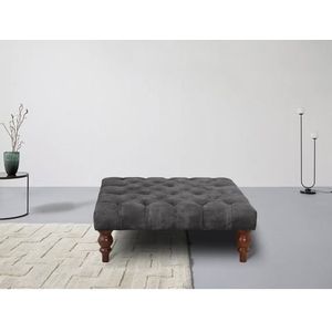 Home affaire Hocker CHESTERFIELD met knoopsluiting, ook in leer