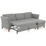 Home affaire Ecksofa "Trelleborg L-Form", Federkern-Polsterung, wahlweise mit Bettfunktion und Bettkasten