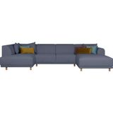 andas Wohnlandschaft »Maroon U-Form«, in skandinavischem Design, mit losen Kissen