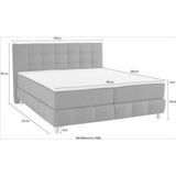 andas Boxspringbett "Salo", incl. Topper, 6 Breiten, 2 Härtegrade, TFK auch in Härtegrad 4